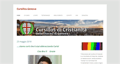 Desktop Screenshot of cursillo.genova.it