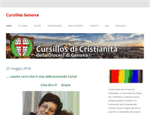 Tablet Screenshot of cursillo.genova.it