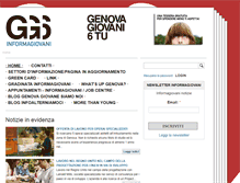 Tablet Screenshot of informagiovani.comune.genova.it