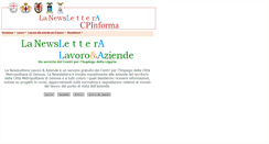 Desktop Screenshot of newslettera.provincia.genova.it