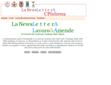 Tablet Screenshot of newslettera.provincia.genova.it