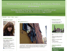 Tablet Screenshot of centrostorico.genova.it